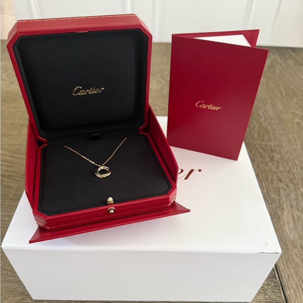 Brand New Cartier Small Trinity 18k Pendant Necklace